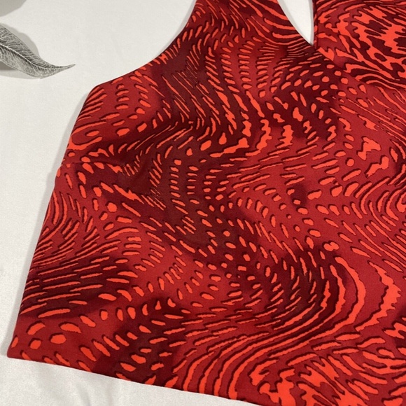 NWT Zella [ Medium ] Studio Lite Longline Sports Bra in Red‎ Samba Gracie - Picture 6 of 12